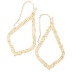 gold kendra scott earrings